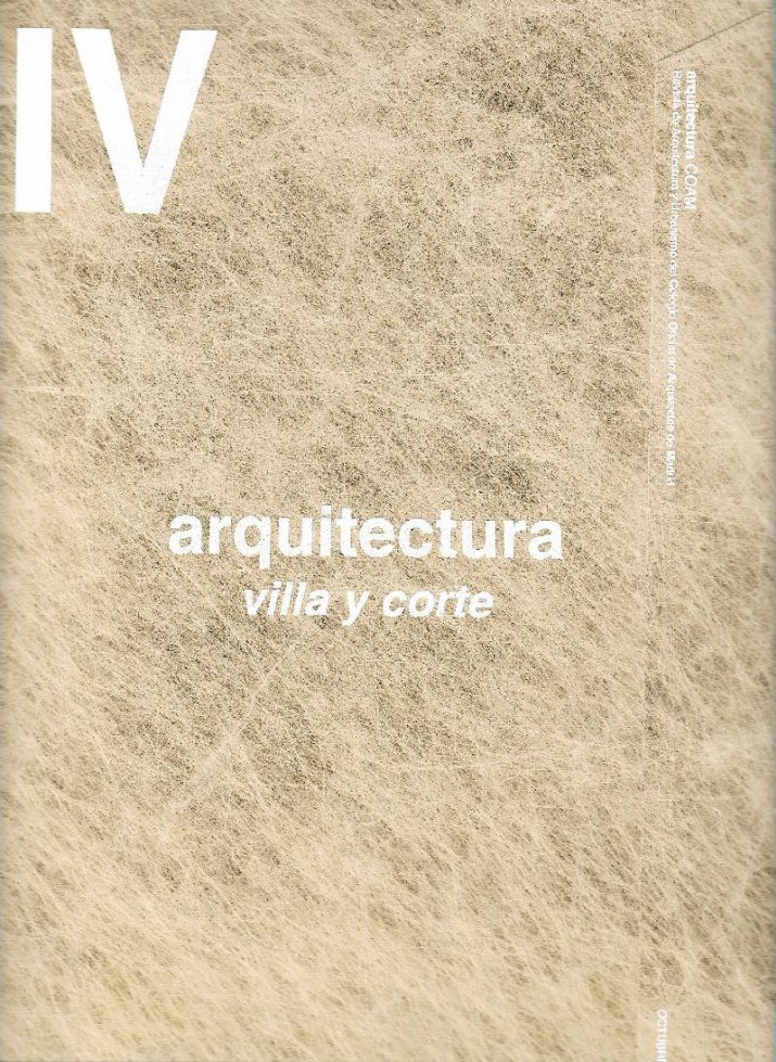 ARQUITECTURA COAM Villa y Corte 328-IV UPHouse ˙ Cumulolimbo Studio - Revista de arquitectura y Urbanismo COAM [Octubre 2019]